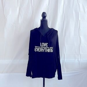 Good Hyouman Black Fleece Hoodie Size Small